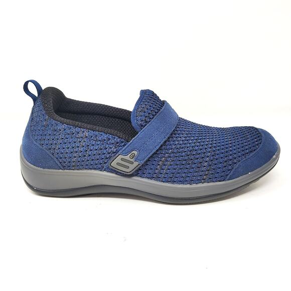 Orthofeet Shoes Womens 7 Sneakers Quincy Blue Comfort Orthopedic Slip On - Picture 2 of 9